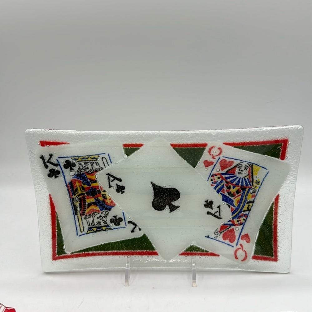 Peggy Karr Fused Glass Serving Tray